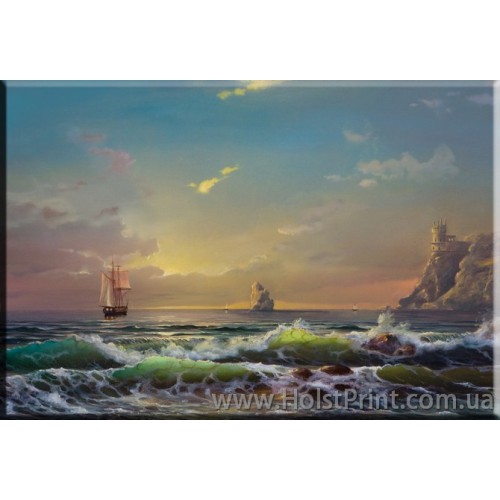 Картины море, Морской пейзаж, ART: MOR777083, , 168.00 грн., MOR777083, , Морской пейзаж картины